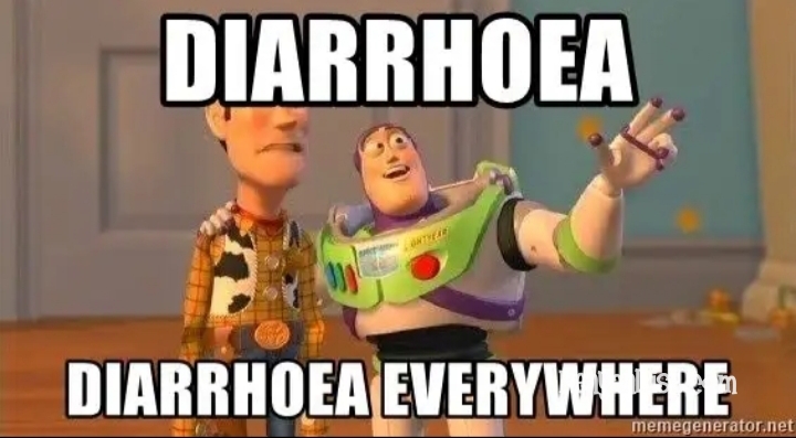 Diarrhoea, diarrhoea everywhere